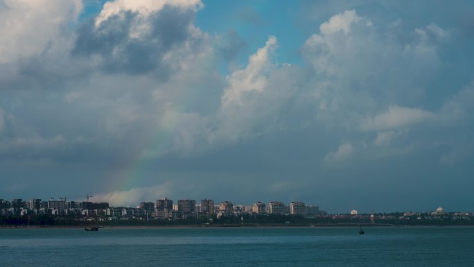 海岸彩虹