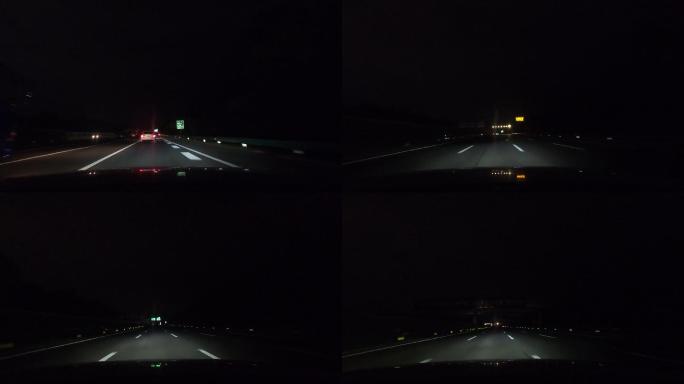夜晚高速公路