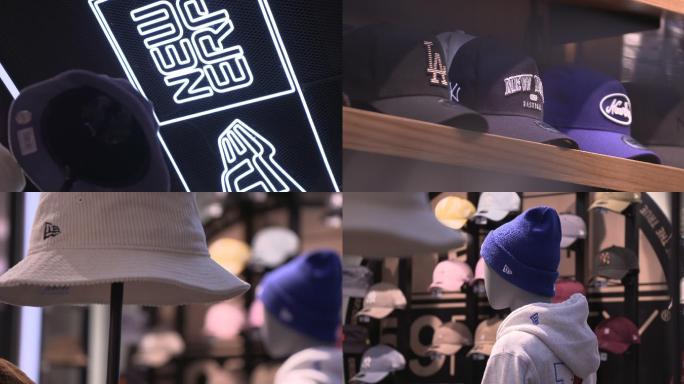 服装帽子NEWERA、LA、NY潮牌店