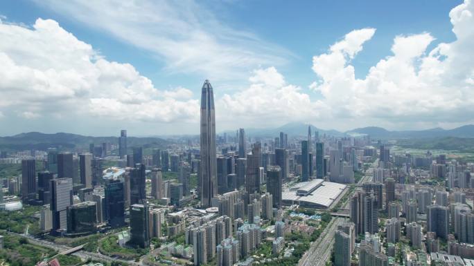 深圳城市高楼航拍