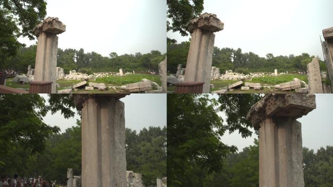 圆明园残存的石柱