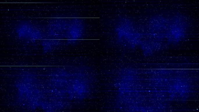 【4K宇宙】电子星云蓝色深空幻想时空科技