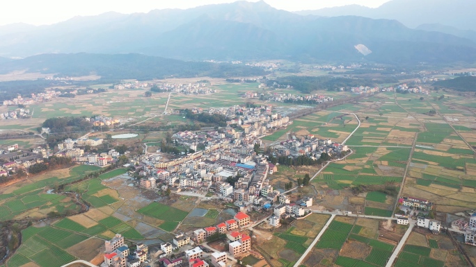 多角度航拍江西永新乡村