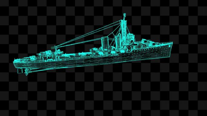 二战军舰艾尔温号巡洋舰军事武器LK32