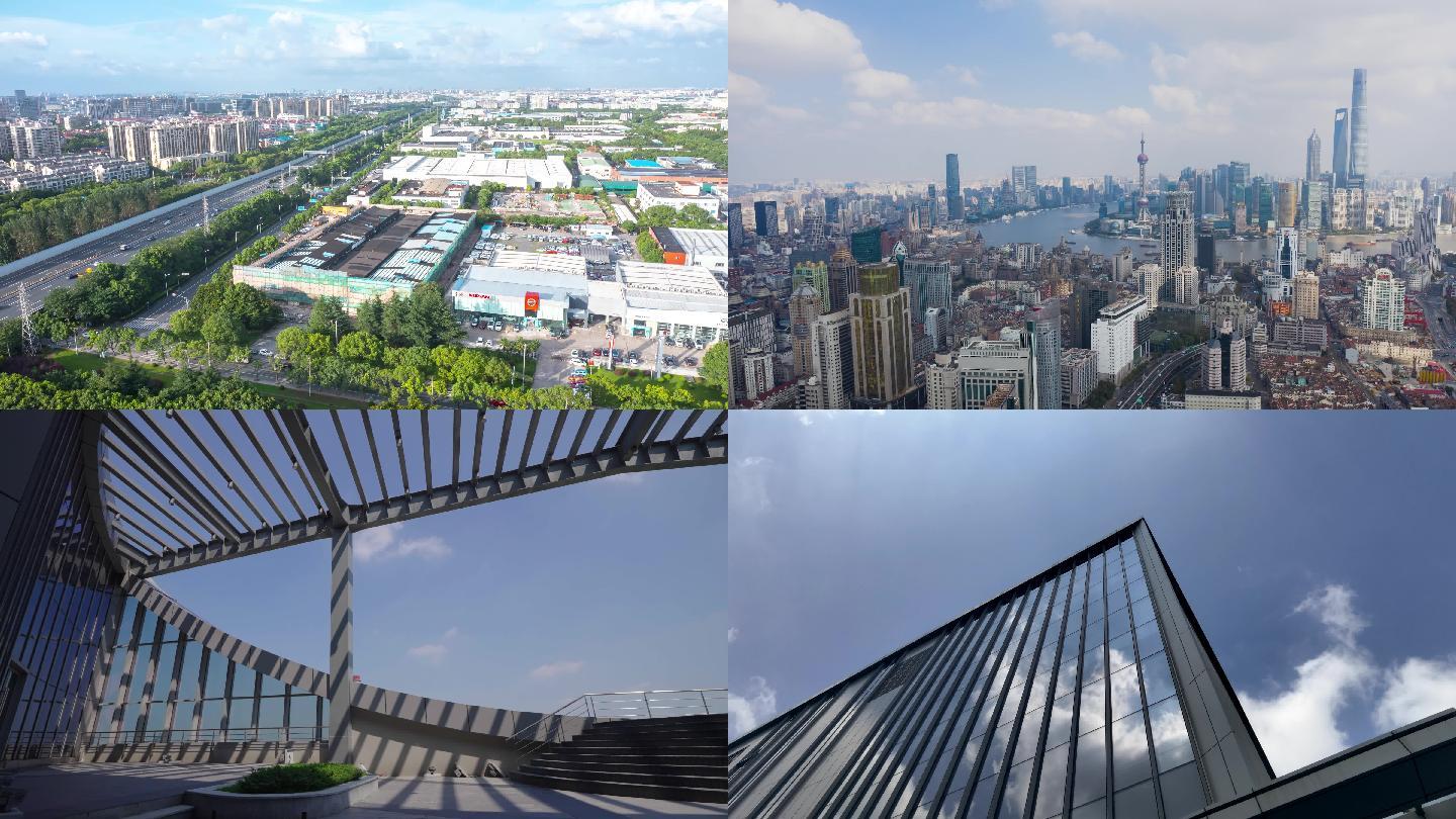 上海空镜+建筑特写延时