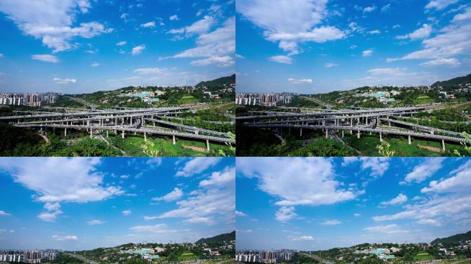 重庆盘龙立交8D魔幻城市最复杂之一高架桥