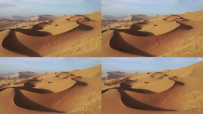 巴丹吉林沙漠环绕航拍