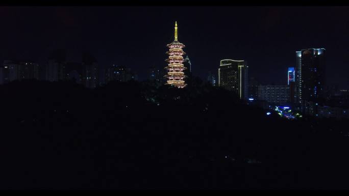 航拍温州夜景