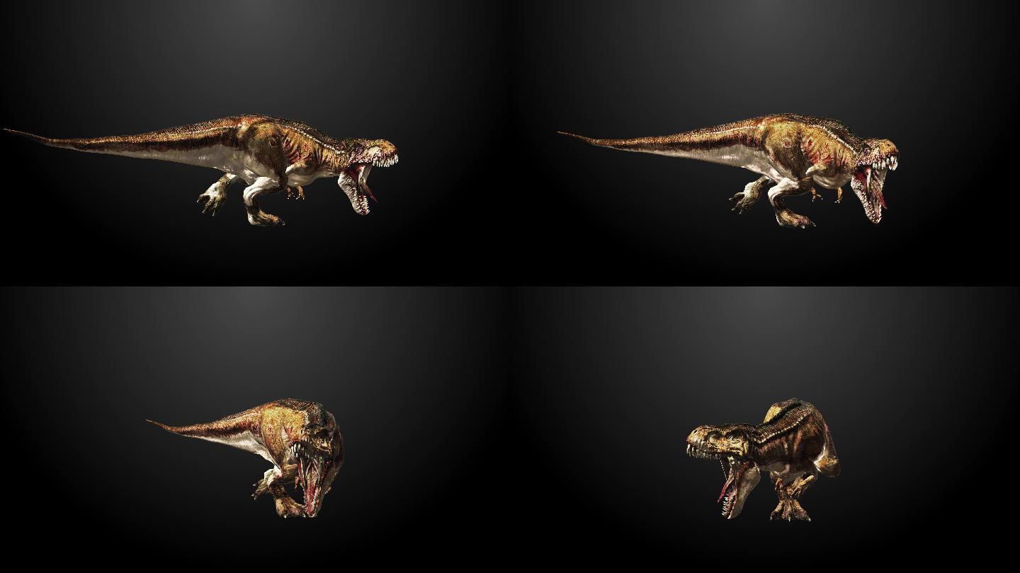 4K侏罗纪恐龙霸王龙特效素材