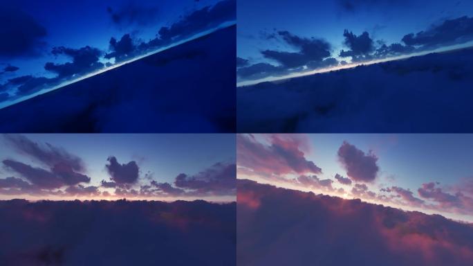 日出抽象天空彩云