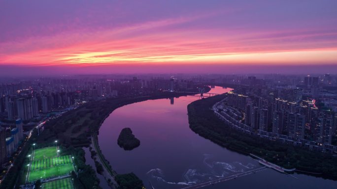 浑河晚霞