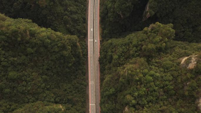 航拍张家界武陵大道