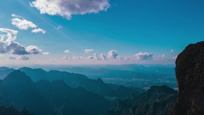 张家界天门山5A景区延时摄影