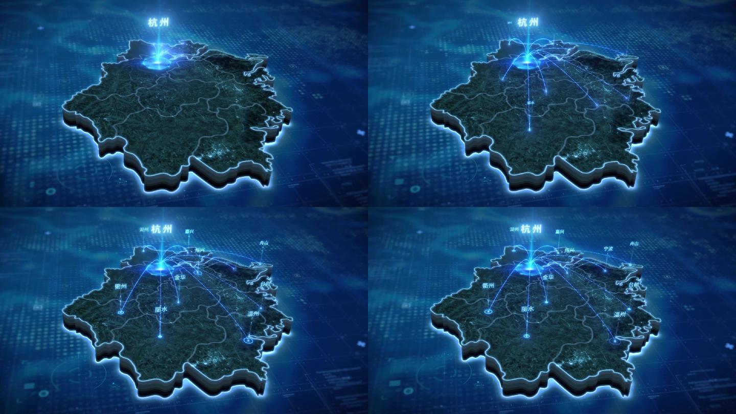 浙江科技联线辐射区域地图