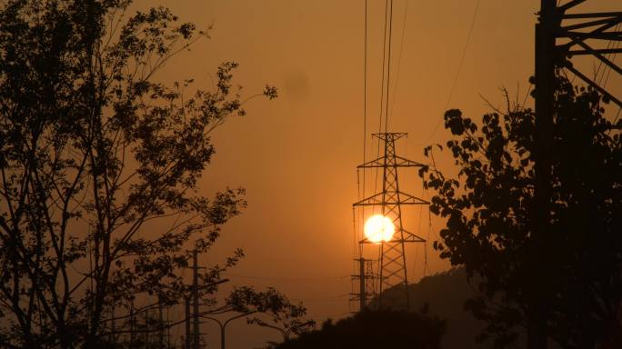 电力，国家电网，夕阳