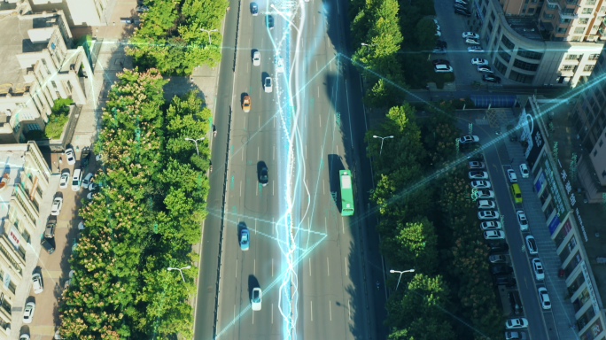 4K城市智能交通科技互联网AE特效