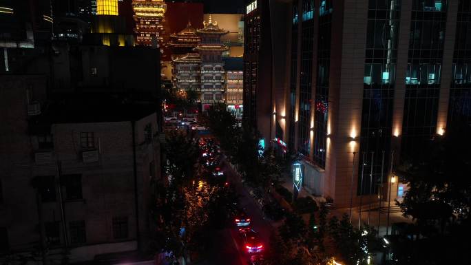 4K原素材-愚园路到静安寺商圈