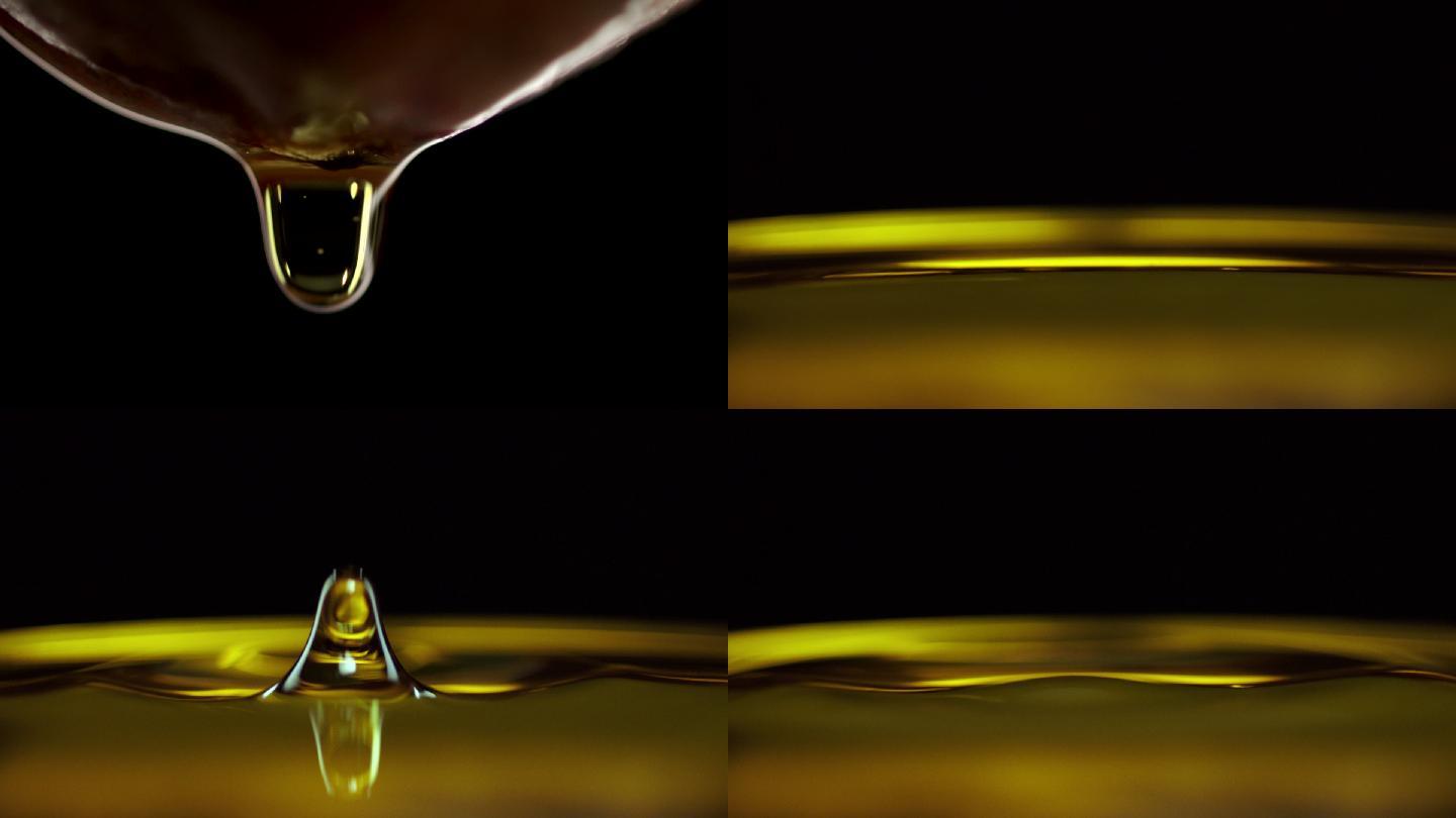 茶油 油 食用油 油滴 金色油