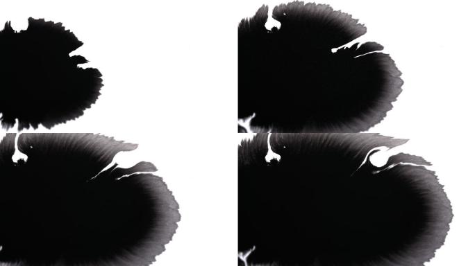 黑色的漩涡墨水