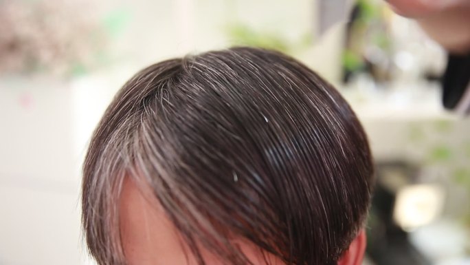挑染染发白头发 (3)