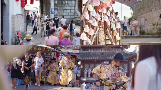 青岩古镇景区游客打卡拍照