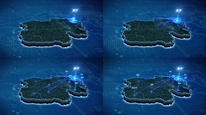 青海科技互联辐射区域地图