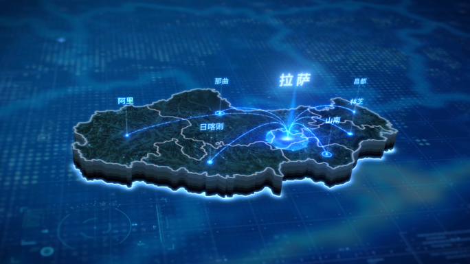 西藏科技互联辐射区域地图