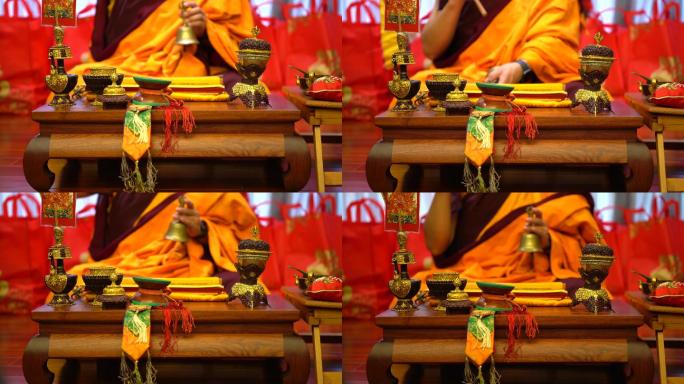 藏传佛教举行法会使用的器具物品