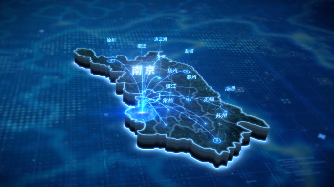 江苏科技互联辐射区域地图
