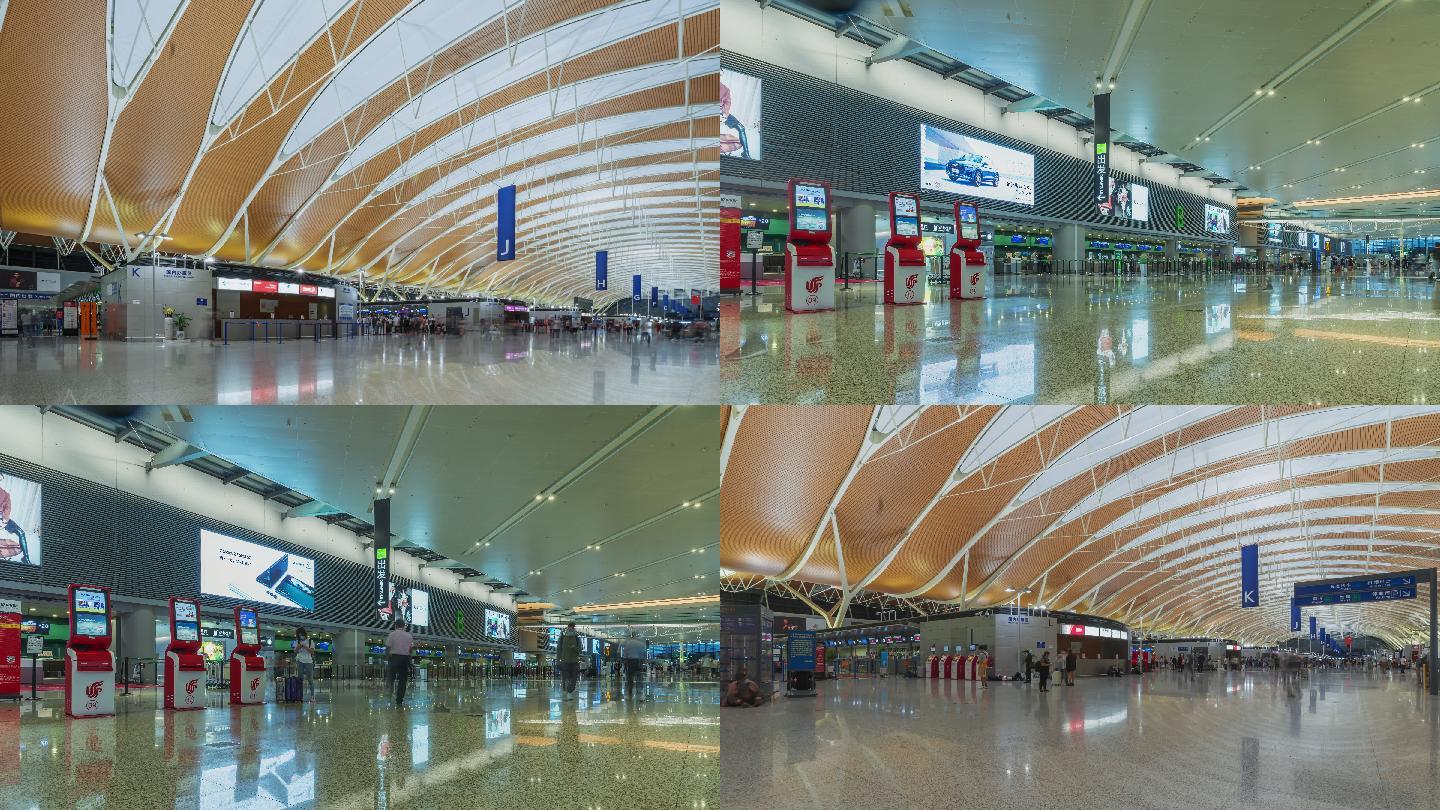 上海浦东机场候机厅