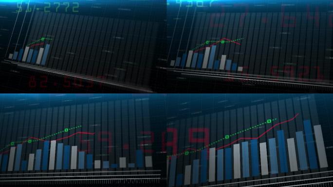 股票市场信息的3D动画
