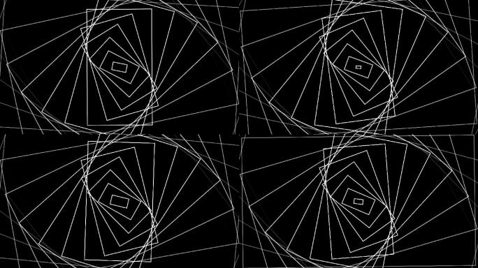 黑白抽象线条图案放射构成合成背景素材