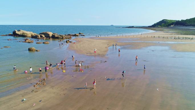 航拍福建漳州漳浦白塘湾景区