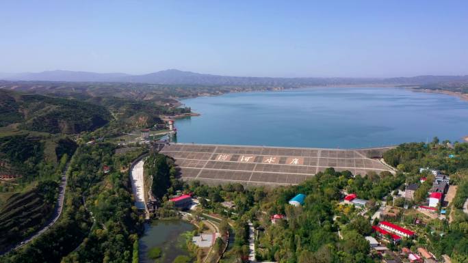 航拍山西太原娄烦汾河水库