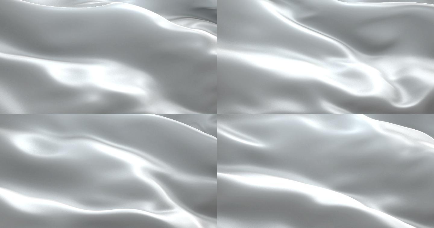 白色绸缎背景丝带绸子噪波