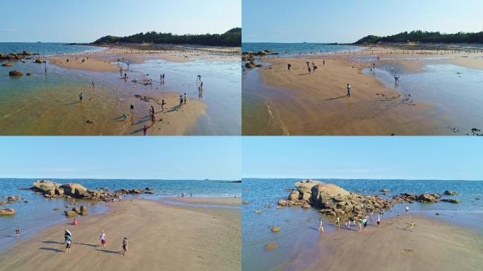 航拍福建漳州漳浦白塘湾景区