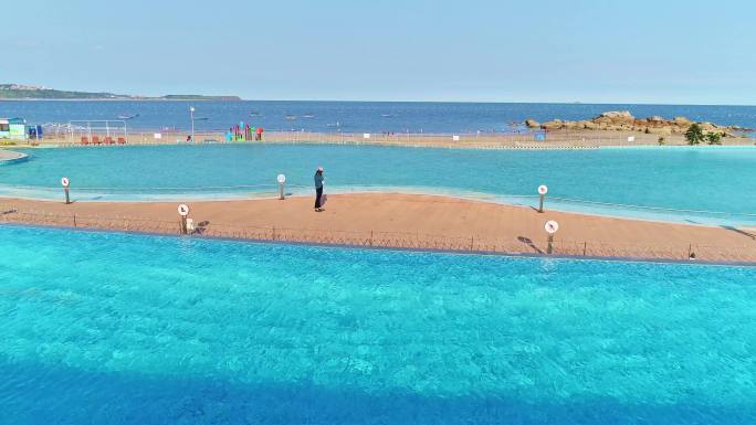 航拍福建漳州漳浦白塘湾景区