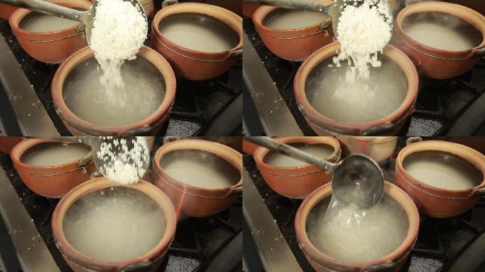砂锅熬煮白米粥 (2)