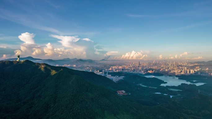 深圳梧桐山全景延时