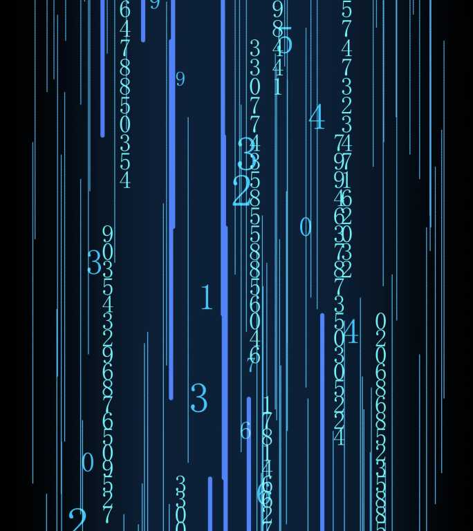 4K科技感数字光线流动