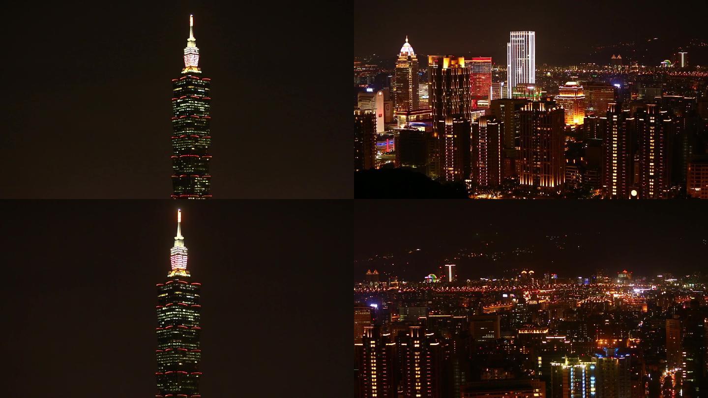 台湾夜景台北夜景 101夜景