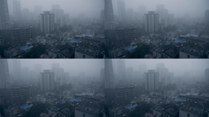 城市雨景