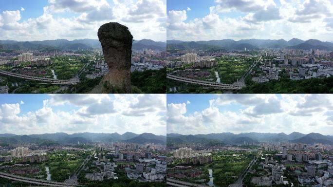 飞越温岭石夫人头像拍温岭市区