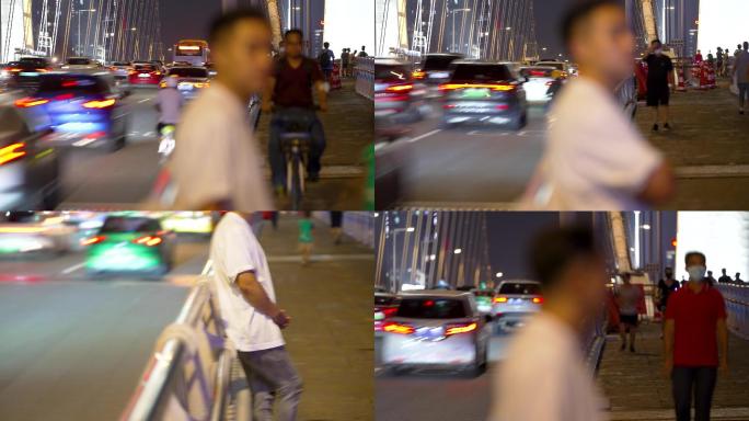 4K城市街头男人失落站在街头写意空镜头