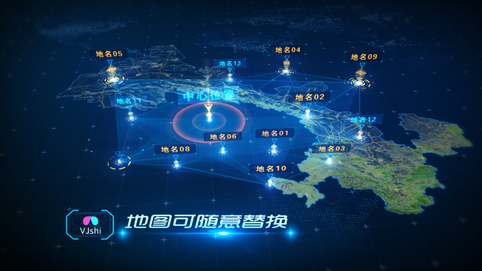 【原创】地图可随意替换科技蓝地图