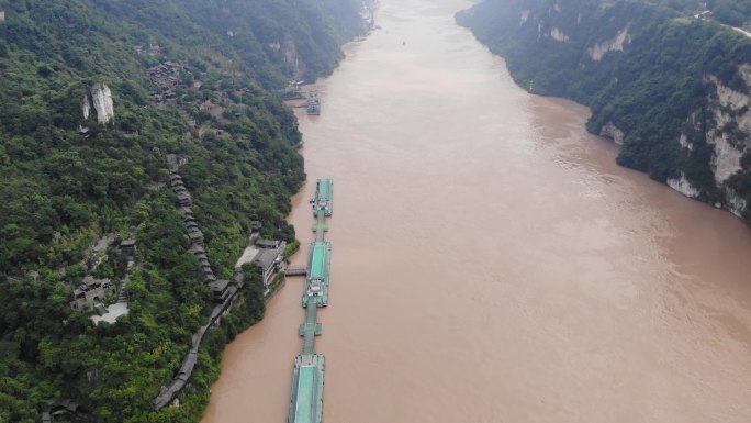 宜昌三峡西陵峡航拍