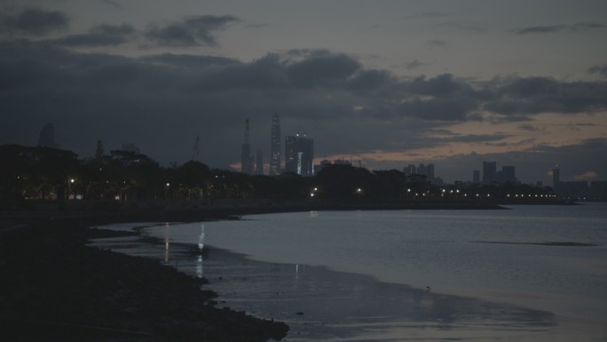 深圳湾风景实拍视频