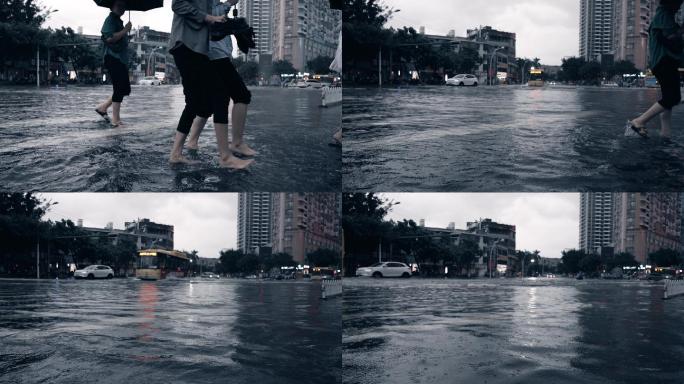 城市水患-慢镜头