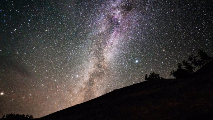 原创星空延时英仙座流星雨