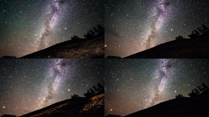 原创星空延时英仙座流星雨